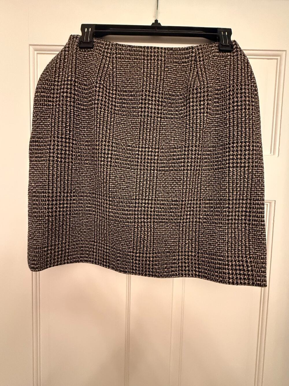 Calvin Klein Women's Boucle Tweed Skirt Black/Brown Size 2 3325